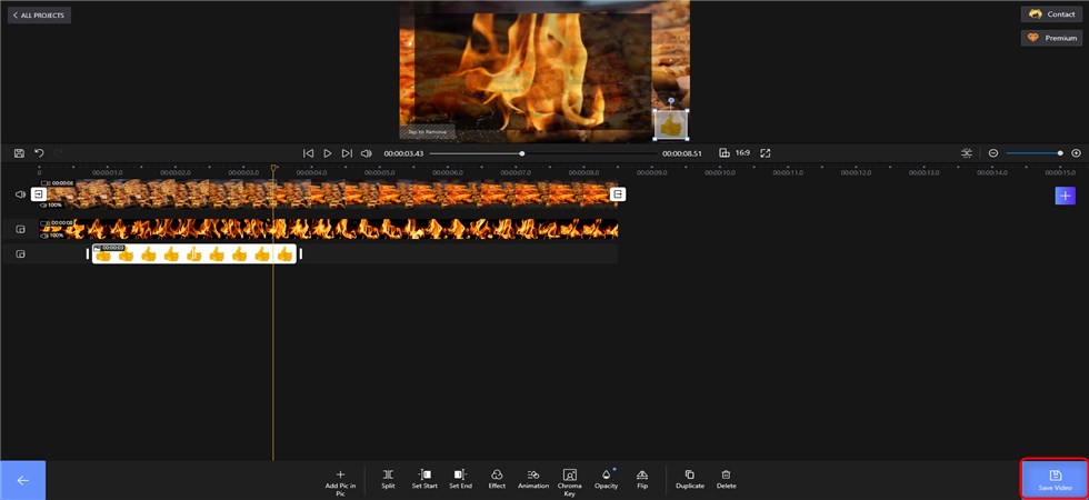 Save the Overlaid Video