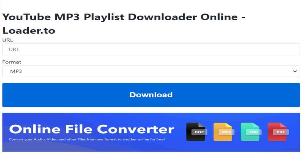 LADER.TO YouTube MP3 Playlist Downloader