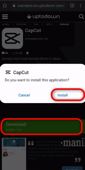 Install CapCut APK