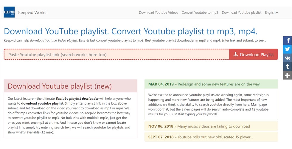 Keepvid.Works YouTube Downloader Interface