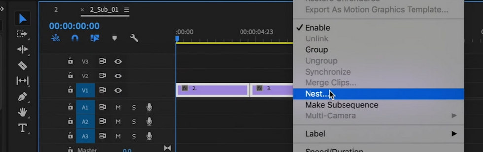 Merge Two Videos in Adobe Premiere Pro