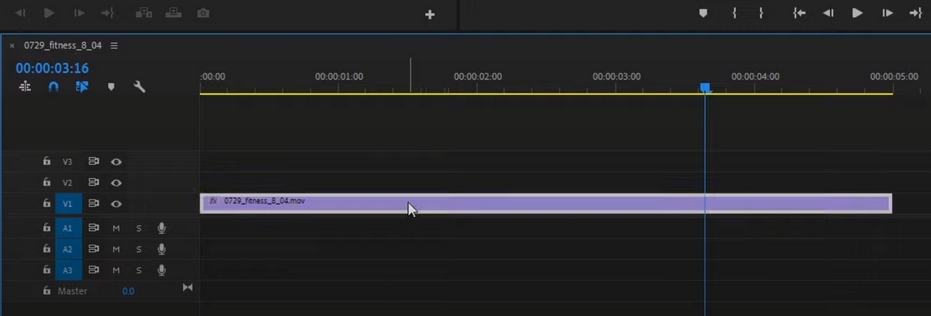 Select Clip in Premiere Timeline