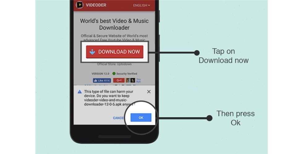 Videoer YouTube Downloader Interface