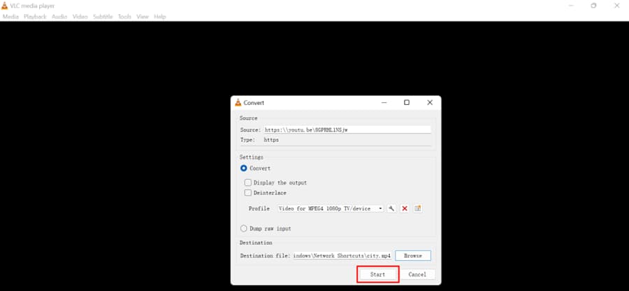 Convert Stream Video to MP4 with VLC