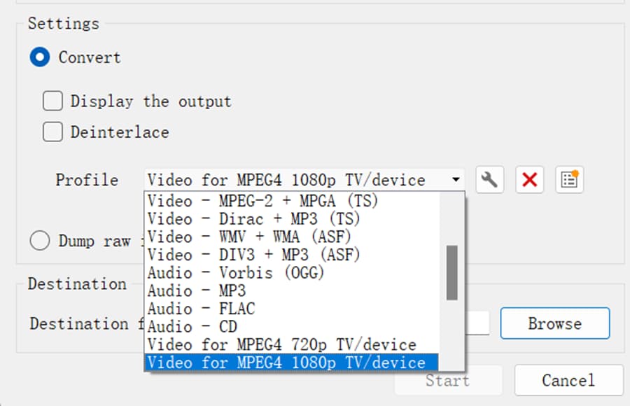 Convert Video to MP4 with VLC