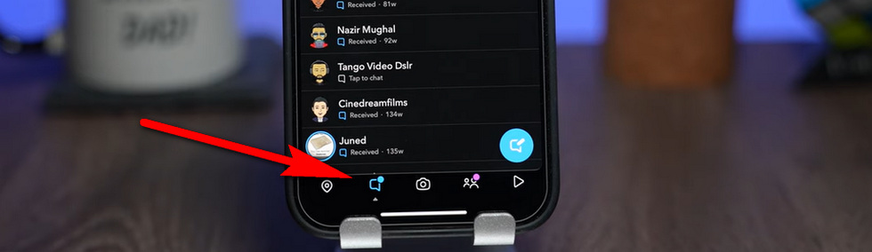 Open the Snapchat Chat List