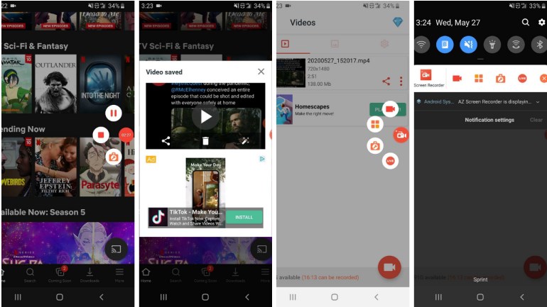Record Android Screen with AZ Screen Recorder