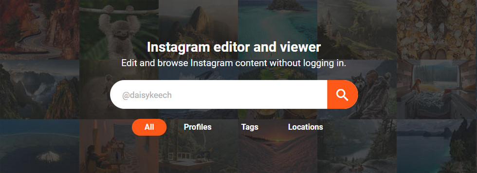 Search Instagram Username in Picuki