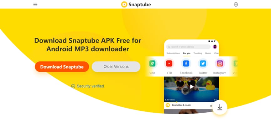 Snaptube for Android