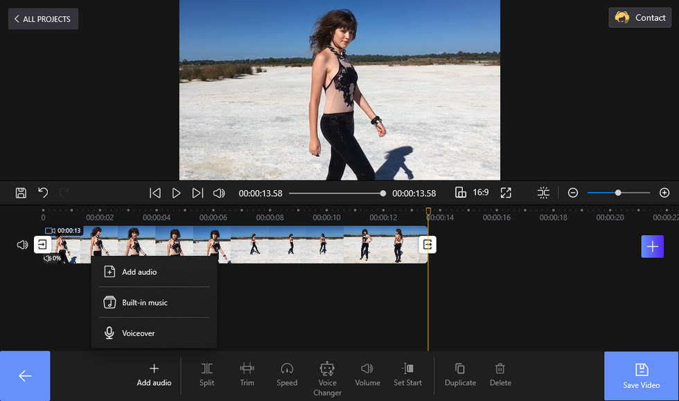 Add Background Audio to Video in FilmForth