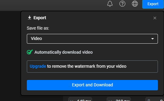 Export and Download the Merged Video