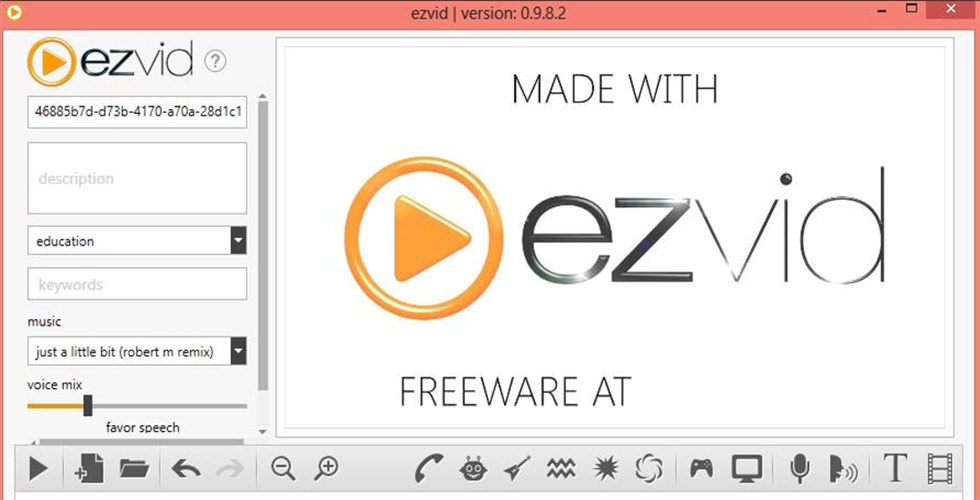 EZVID Screen Recorder with Facecam and Audio