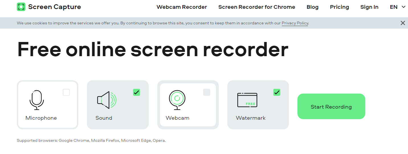 HD Screen Capture Online Screen Recorder