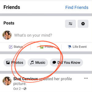 Tap on the Music Tab