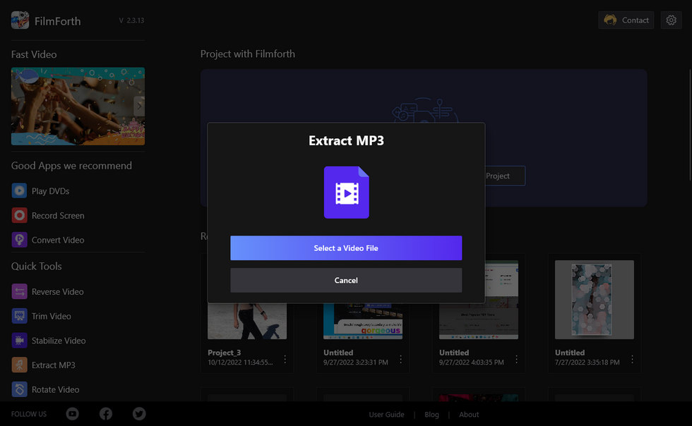 Import Video with Ringtone Your Need
