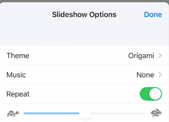 Repeat Slideshow in Photos