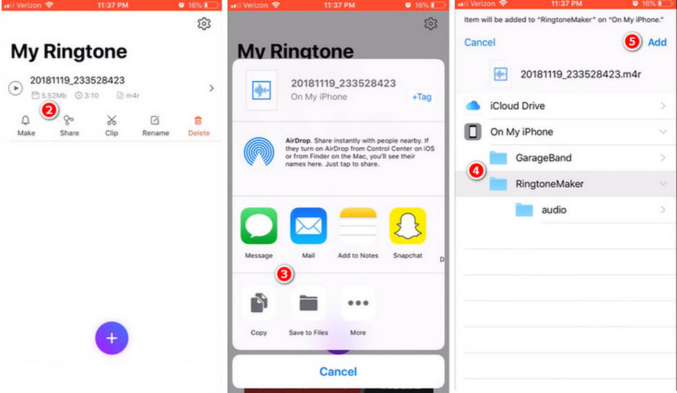 Make Video into Ringtone in Ringtones Maker