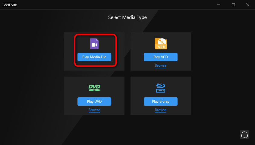 Import Media File to VidForth Media Player