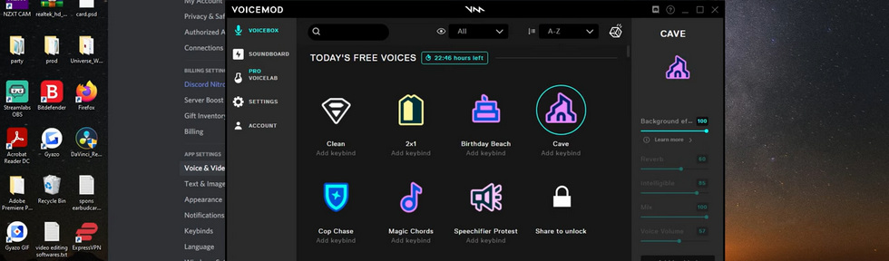 Choose a Voice in Voicemod for Discord