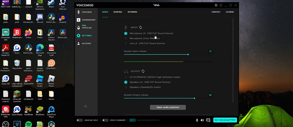 Setup Voicemod Input and Output