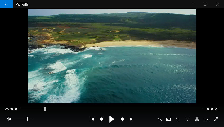Play VOB File in VidForth