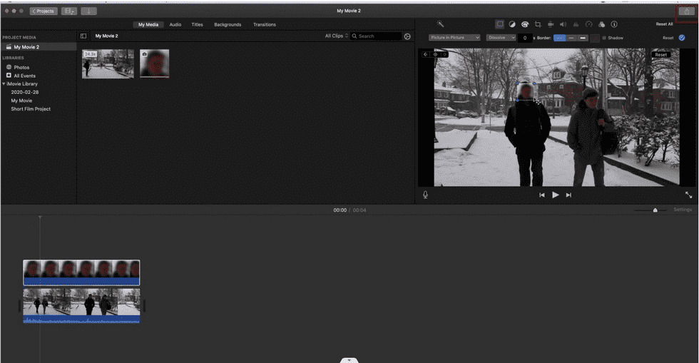 Save the Video in iMovie