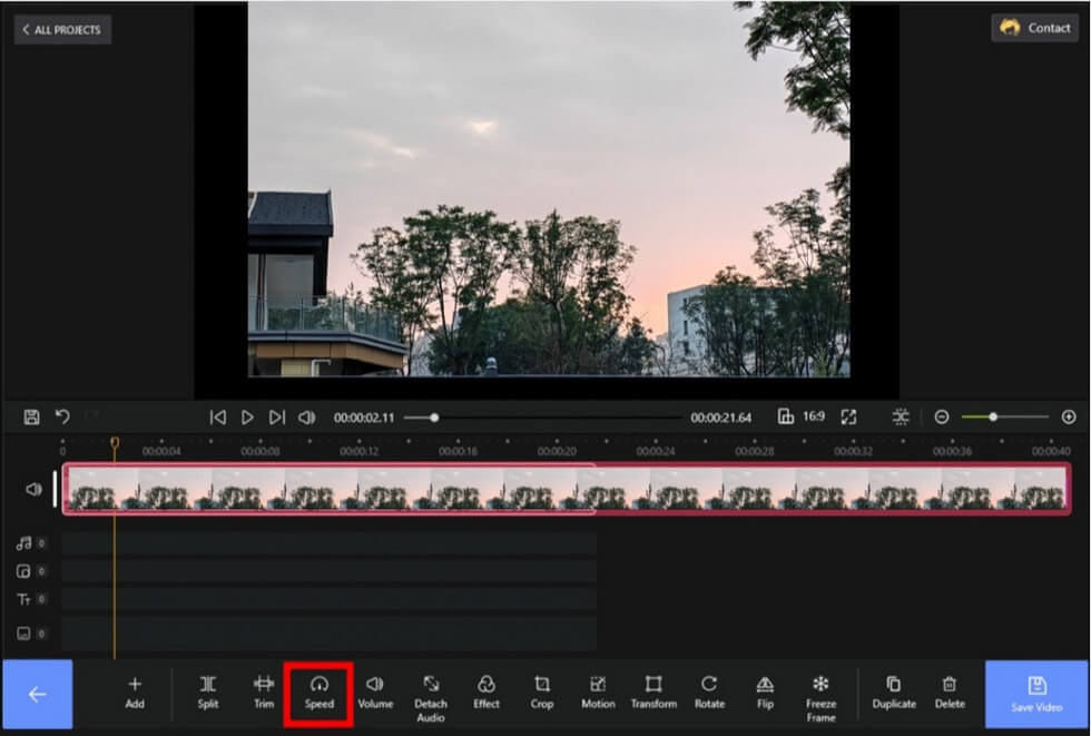 Speed up or Slow Down Your Video in FilmForth