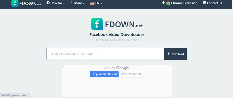 FDown.net Online Facebook Story Downloader