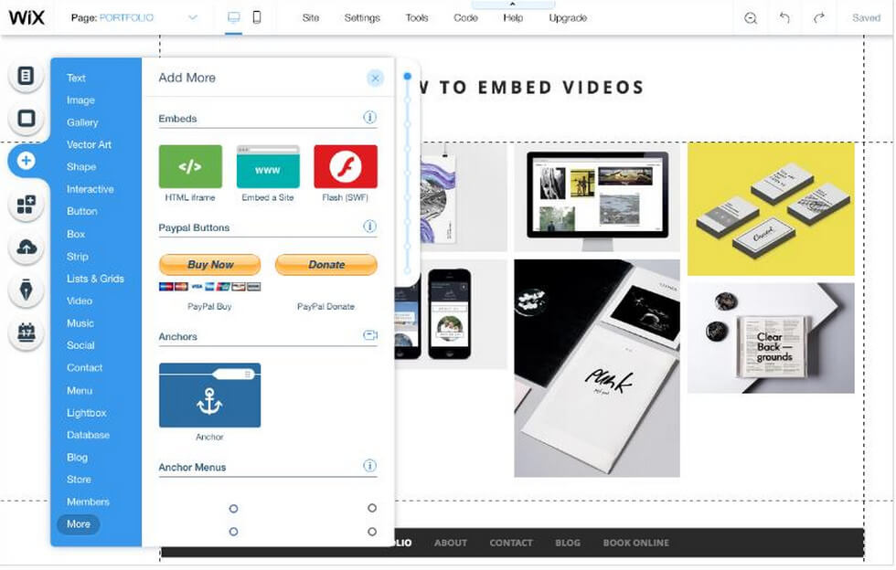 Add Video Code in Wix
