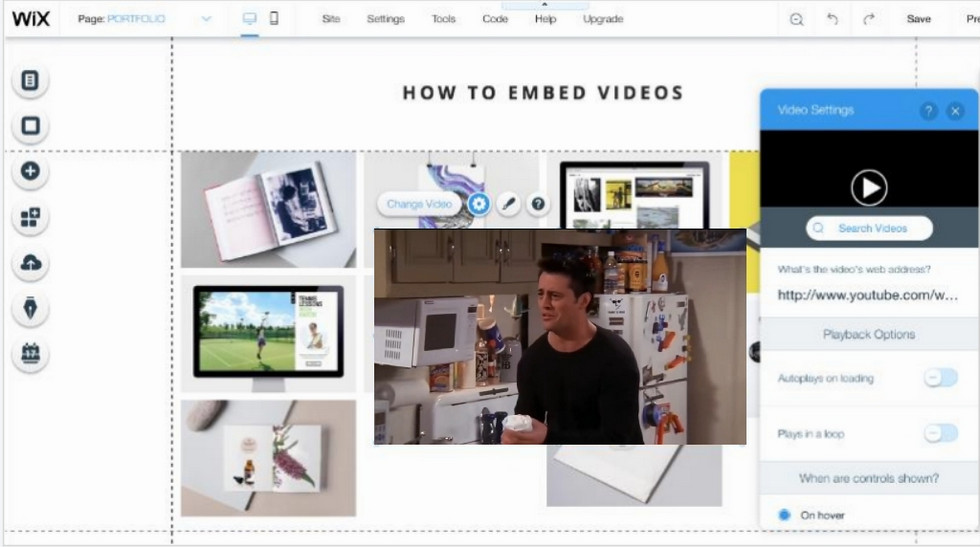 Add and Adjust the Video in Wix