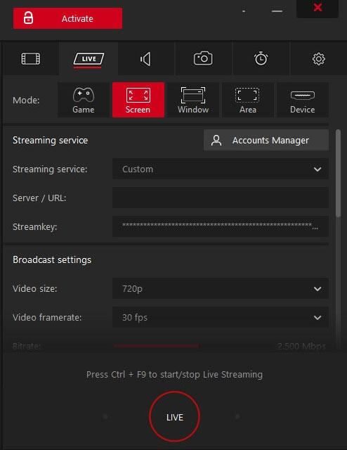 Action Live Screen Recorder