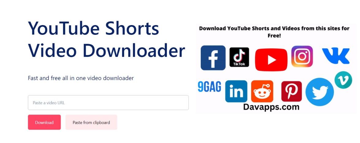 Davapps YouTube Shorts Downloader