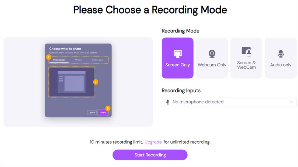 Online Live Screen Recorder