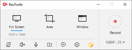 Open RecForth Screen Recorder