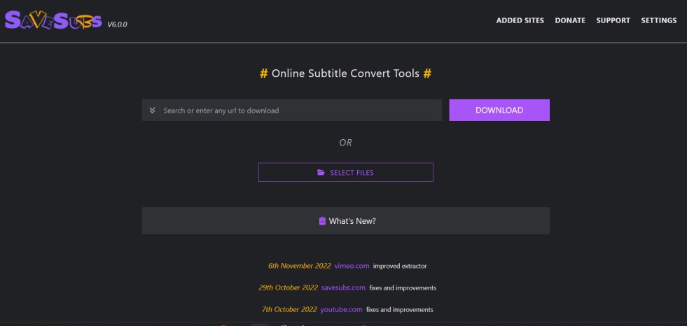 Savesubs Online Subtitle Downloader