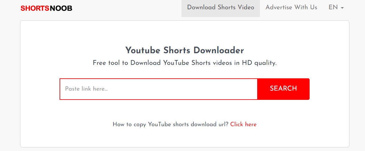 ShortsNoob YouTube Shorts Downloader