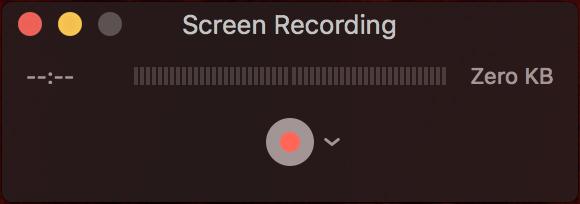 Start QuickTime Screen Recording