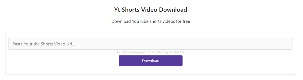 YtShorts Video Downloader