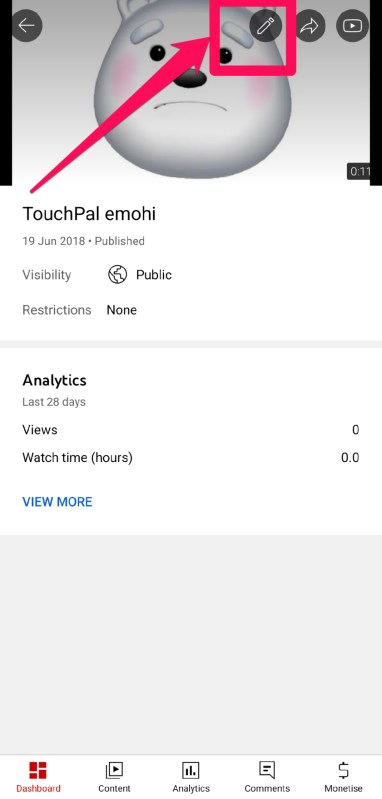 Edit YouTube video