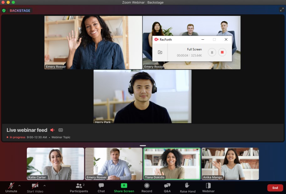 Record A Webinar with RecForth