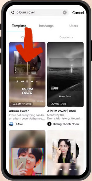 Select a Favored Album Cover Template