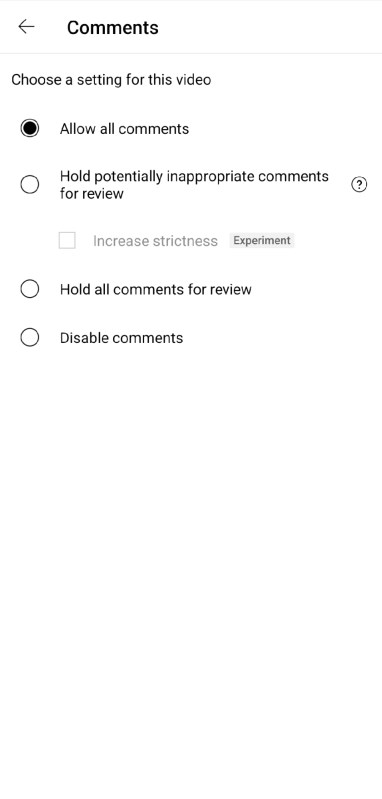 YouTube comments