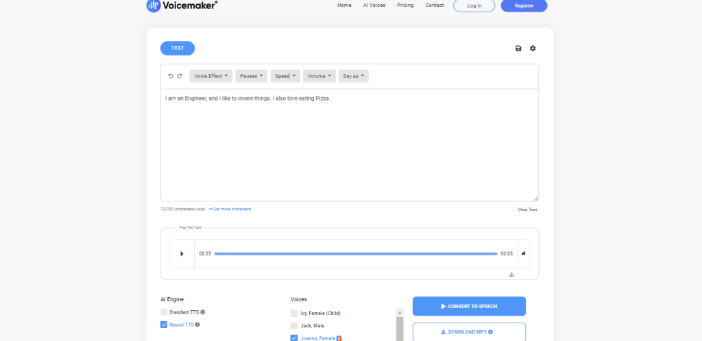 VoiceMaker - Free Online Tetxt to Speech