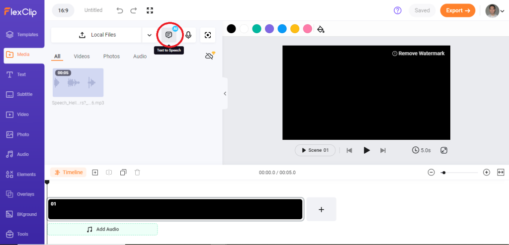 FlexClip - Free TTS Online