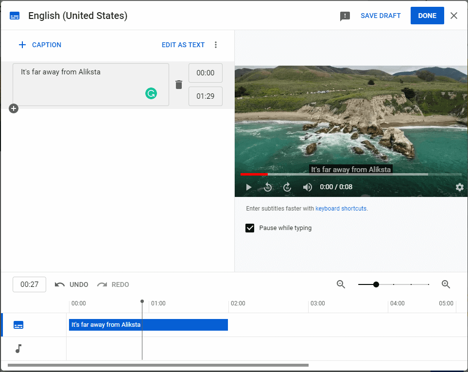 Add Subtitles to YouTube Video 