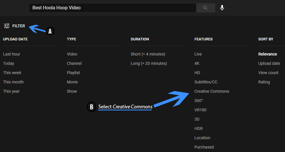 Search Creative Commons Licensed Content